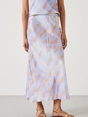 Hush Blue Indra Satin Maxi Skirts - Image 2 of 5