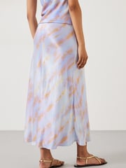 Hush Blue Indra Satin Maxi Skirts - Image 3 of 5