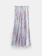 Hush Blue Indra Satin Maxi Skirts - Image 5 of 5