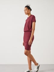 Hush Red Marlie Jersey Mini 100% Cotton Dress - Image 4 of 5
