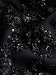 Black Sequin Embellished Sheer Shirt - Image 8 of 8