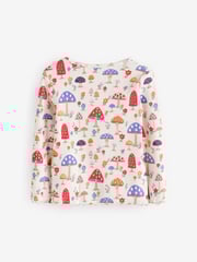 Cath Kidston Navy Floral Long Sleeve Ribbed T-Shirts 3 Pack (3mths-7yrs) - Image 9 of 10