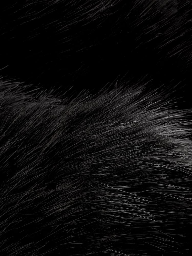 Black Faux Fur Scarf - Image 7 of 7 Black Faux Fur Scarf - Image 7 of 7