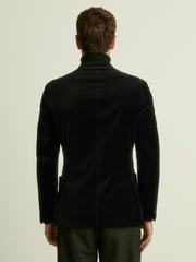 Reiss Black Club Velvet Double-Breasted Tuxedo Jacket - Image 6 of 8