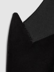 Reiss Black Club Velvet Double-Breasted Tuxedo Jacket - Image 8 of 8