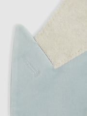 Reiss Ice Blue Apsara Velvet Single Breasted Blazer - Image 7 of 7