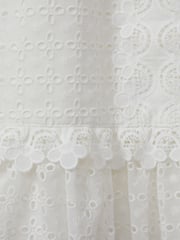 Reiss Ivory Zadie 4-9 yrs Lace Flared Sleeve Dress - Image 4 of 4