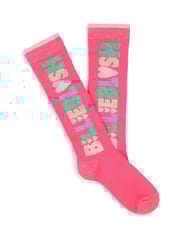 Billieblush Pink Logo Heart Print Socks 2 Pack - Image 2 of 2