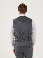 Skopes Grey Farnham Single Breasted Suit: Waistcoat - Image 3 of 5