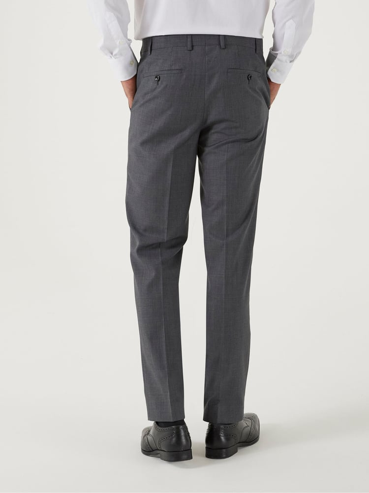 Skopes Grey Tailored Fit Farnham Suit: Trousers - Image 2 of 6
