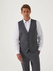 Skopes Grey Tailored Fit Farnham Suit: Trousers - Image 4 of 6