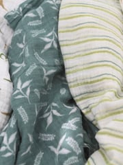aden + anais Green Essentials 100% Cotton Blanket Dino Jungle Muslins 4 Pack - Image 2 of 8