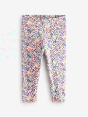 Cath Kidston Navy Floral Leggings 3 Pack (3mths-7yrs) - Image 5 of 8