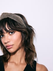 Bronze Sparkle Knot Detail Headband - Image 3 of 9