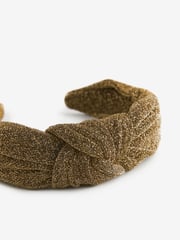 Bronze Sparkle Knot Detail Headband - Image 9 of 9