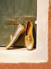 Carvela Comfort Gold Marina Shoes - Image 2 of 6