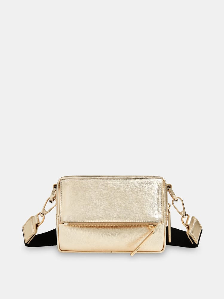 Whistles Gold Bibi Cross-Body Bag - Image 2 of 5 Whistles Gold Bibi Cross-Body Bag - Image 2 of 5