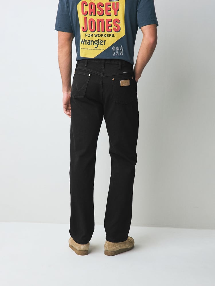 Wrangler Black Original Fit 13MWZ Cowboy Cut 100% Cotton Jeans - Image 2 of 7