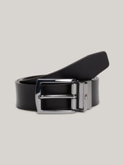 Tommy Hilfiger Black Denton Reversible 3.5cm Belt - Image 1 of 4