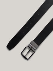 Tommy Hilfiger Black Denton Reversible 3.5cm Belt - Image 3 of 4