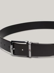 Tommy Hilfiger Black Denton Reversible 3.5cm Belt - Image 4 of 4