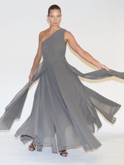 Religion Brown One Shoulder Maxi Dress With Full Skirt - Image 1 of 7