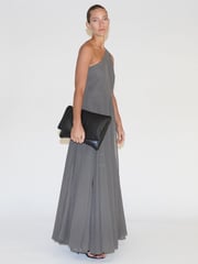 Religion Brown One Shoulder Maxi Dress With Full Skirt - Image 3 of 7