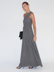 Religion Brown One Shoulder Maxi Dress With Full Skirt - Image 5 of 7