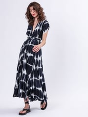 Religion Blue Delight Wrap Dress With Full Skirt - Image 7 of 7