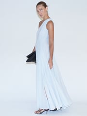 Religion Grey One Shoulder Maxi Dress With Full Skirt - Image 3 of 7