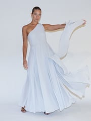 Religion Grey One Shoulder Maxi Dress With Full Skirt - Image 5 of 7