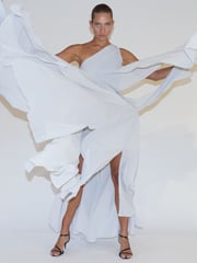 Religion Grey One Shoulder Maxi Dress With Full Skirt - Image 6 of 7
