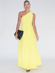 Religion Yellow One Shoulder Maxi Dress With Full Skirt - Image 4 of 6