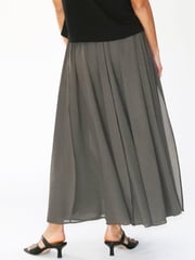 Religion Brown Eligion Floaty Sheer Multi Layered Olsen Maxi Skirt - Image 2 of 6