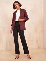 Friends Like These Purple Edge to Edge Ponte Jacquard Blazer - Image 1 of 1
