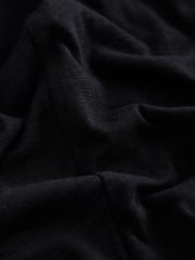 Black Jersey Wide Leg V-Neck Jumpsuit - Image 8 of 8