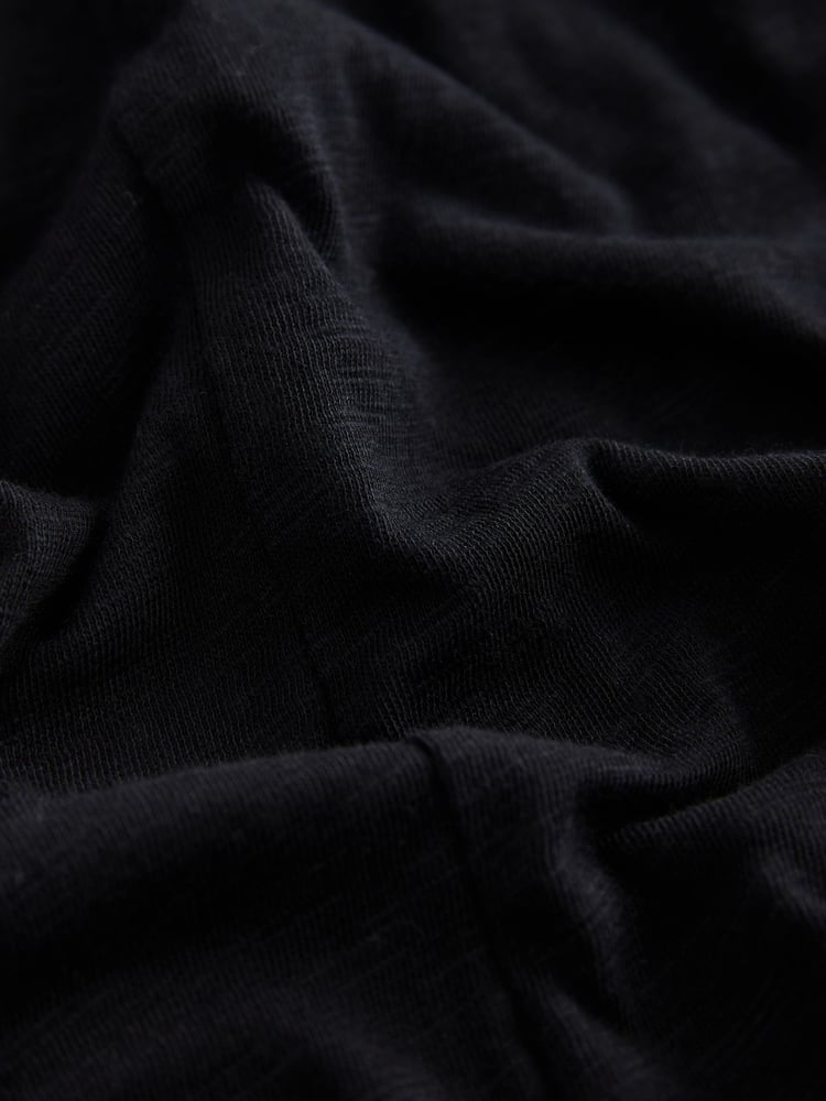 Black Jersey Wide Leg V-Neck Jumpsuit - Image 8 of 8