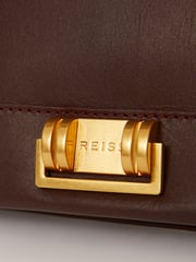 Reiss Oxblood Sariah Leather Suede Shoulder Bag - Image 4 of 4