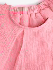Coral Pink Occasion Top And Skirt Co-ord Set (3-16yrs) - Image 8 of 10