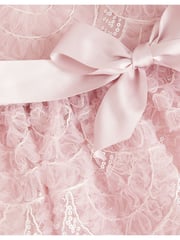 Monsoon Pink Scallop Embellished Tulle Dress - Image 3 of 3