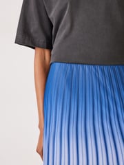 Hush Blue Olivia Maxi Ombre Pleat Skirt - Image 3 of 5