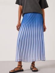 Hush Blue Olivia Maxi Ombre Pleat Skirt - Image 4 of 5