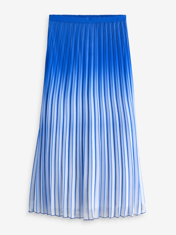 Hush Blue Olivia Maxi Ombre Pleat Skirt - Image 5 of 5