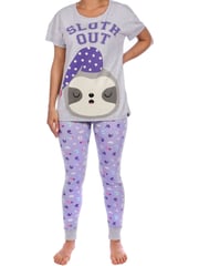 Harry Bear Purple Sloth Short Sleeve Pyjamas - Image 1 of 4