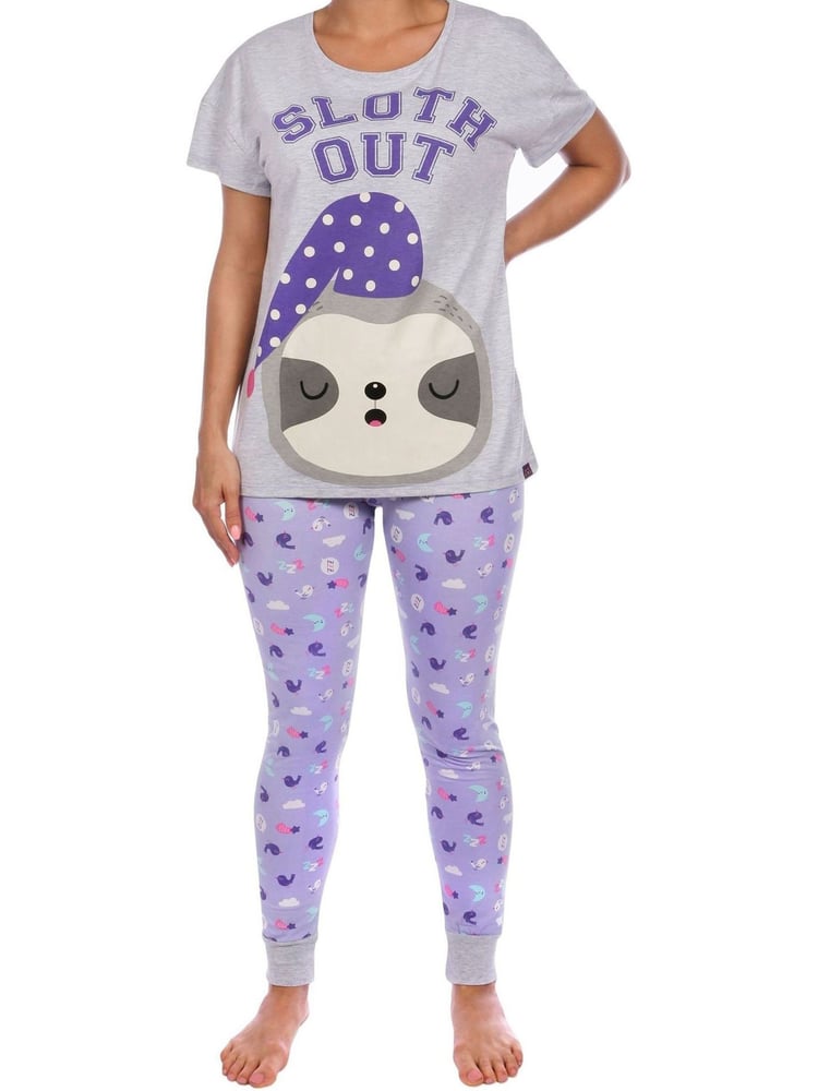 Harry Bear Purple Sloth Short Sleeve Pyjamas - Image 1 of 4