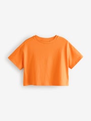 Multi Bright 100% Cotton Sequin Flowers Boxy T-Shirts 4 Pack (3-16yrs) - Image 4 of 11