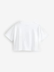 Multi Bright 100% Cotton Sequin Flowers Boxy T-Shirts 4 Pack (3-16yrs) - Image 6 of 11