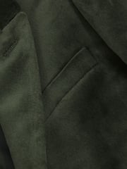 Reiss Sage Green Apsara 9-13 yrs Velvet Single Breasted Blazer - Image 3 of 3