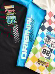 Blue/Ecru Racing Car Relaxed Fit Graphic Print Short Sleeve 100% Cotton T-Shirts 3 Pack (3-16yrs) - Image 7 of 8