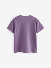 Green/Red/Camel/Purple Short Sleeve Small Graphic T-Shirts 4 Pack (3-16yrs) - Image 3 of 8